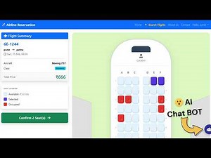 Airline Reservation System in Django | Flight Booking Project with AI Chatbot | Source Code & Report