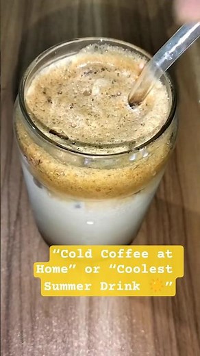 Classic Cold Coffee Recipe ☕ | Easy Summer Drink | Frost in a Glass