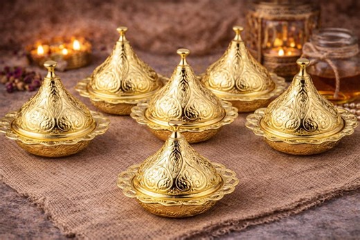 Gold Turkish Candy Box Wedding Favor L Luxury Metal Candy Dish for Engagement & Party – Personalized Gift - Etsy