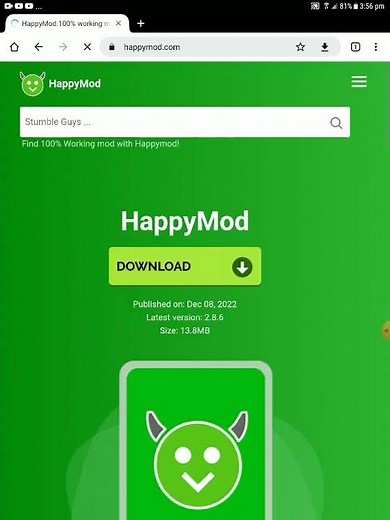 تنزيل برنامج happy mod للألعاب المهكرة