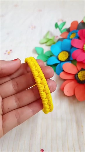 Thread Bangles 💛 #shorts #viral #youtubeshorts #trending #diy #bangles #unique #shortsfeed