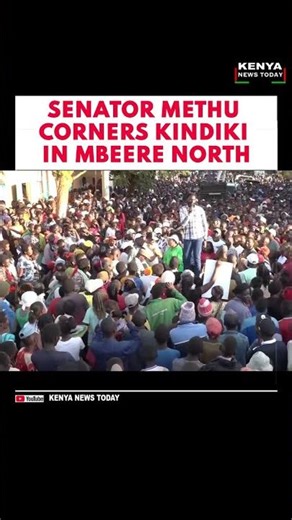 SENATOR METHU CORNERS KINDIKI IN MBEERE NORTH #kenyanews #railaodinga #citizentvlive #mbeerenorth