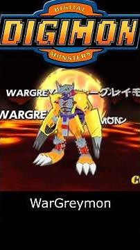 WarGreymon Digivolution & All Skills Showcase 🔥| Digimon Adventure PSP #Shorts