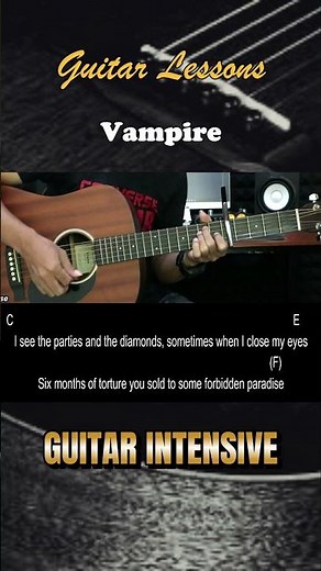 Vampire - Olivia Rodrigo | EASY Guitar Lessons for Beginners - Chord & Strumming Pattern