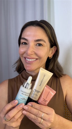 Beautiful before, beautiful after. ✨ Watch to find out @tararollerbeauty's secret to radiance. 🤍 #BetterBareSkinEveryday | bareMinerals