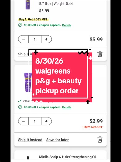 stacking the p&g spend $45 get $15 WAGs cash and spend $30 beauty items get $10 WAGs cash and using the capital one shopping app :) @couponwithme @Savvy @Chelsea @dealswjazzy ✞ @couponprincess2026 @CouponingWithKristina @chaotic.couponer @dekucoupon @Bea4Bargains @wallacesaves @Chronic Illness Couponing @BeYourBest @Brittanie @FL COUPONER | FREEBIE FINDS 🤑