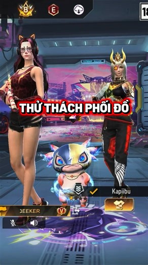 CHALLENGE: OUTFIT MATCHING WITH KAPI'S WIFE! 😳 #shorts #freefire #freefireparty