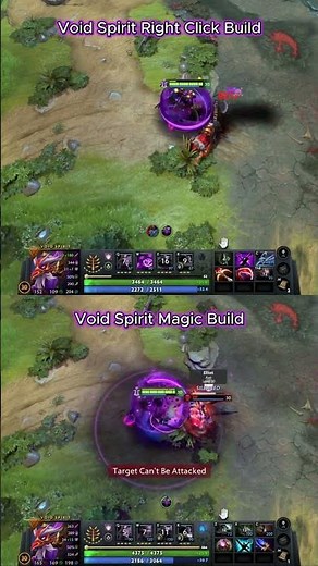 Void Spirit Right Click vs Magic Build 😱 Damage Test | Dota 2