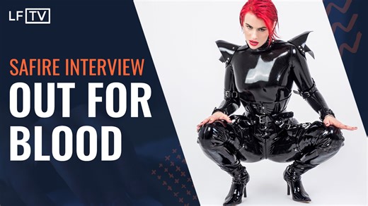 8.1K views · 412 reactions | Musician Safire talks to LatexFashion.TV about her debut single, styling latex and wearing a rubber catsuit in her new music video, Out For Blood. Featuring latex by House of Harlot and Pandora Deluxe Latex. | LatexFashion.TV | Facebook