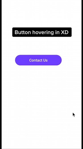 Animated button hovering design in XD 🙌#adobe #design #ui #animation #appdesign #fyp #foryoupage