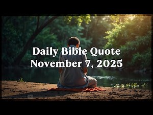 1 Timothy 2:1-2 | Daily Bible Quote November 7, 2025