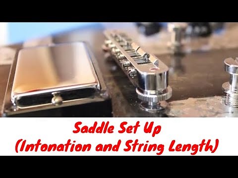 How to correctly Set Up a Gibson Les Paul's Saddles