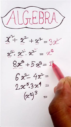 🧠 Basic Algebra Solving Challenge | Can You Solve All 6 Questions? 🤔 #shorts