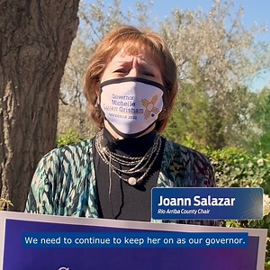 1.3K views · 167 reactions | Democrats across this state are organizing and coming together to #KeepNMBlue. I'm honored to have Joann's support and the support of Democrats just like her. As governor, I will always fight for democratic values in New Mexico. | Michelle Lujan Grisham | Facebook