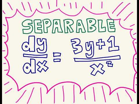 Solve dy/dx = (3y+1) / x^2 (Separable)