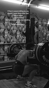 "Muppets." Full compound stretch adaptations, increased time under tension. The ultimate work capacity builder. Obviously, this is viod if you're injured. However, you should be working toward this sort of squat mobility, underload. Half squat or not to depth = tight hips and quads minimal posterior chain usage. (This is what causes back issues) Full squats = Glute, hammy usage, and development (protects back). Enjoy. | Michael