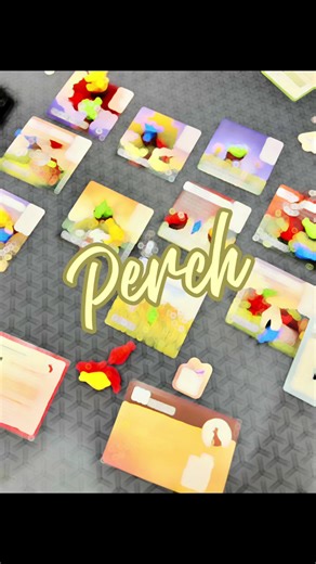 We played: Perch from @InsideUpGames 🦤 And we had FUN! Perch is a game that is one to five players and last around 45 min to an hour! It features area majority, bird placement, and a little bag pulling! #perch #perchboardgame #boardgames #boardgamer #boardgamenight