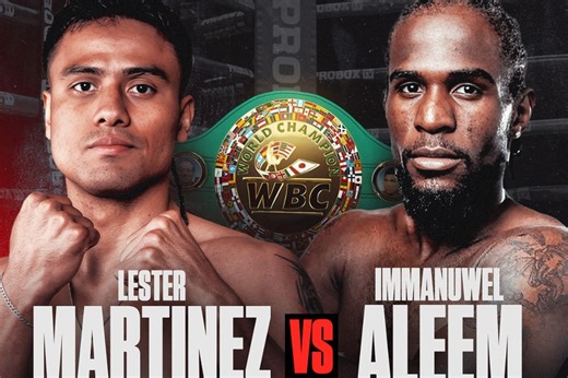 Lester Martínez vs Immanuwel Aleem: fecha, hora y dónde ver la pelea por el título interino