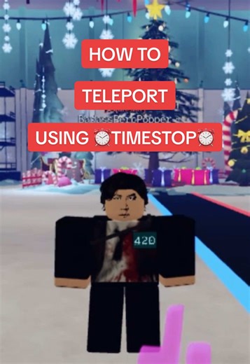 using timestop to teleport in #inkgame #roblox #squidgame | Roblox