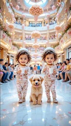 Cute Dancing Babies with Puppy 🐶✨ | Adorable Baby Dance Video