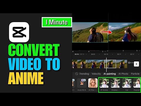 How to convert video into cartoon in capcut | Convert video to anime capcut