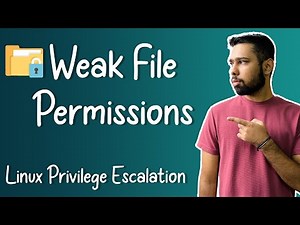 Weak File Permissions || Linux Privilege Escalation