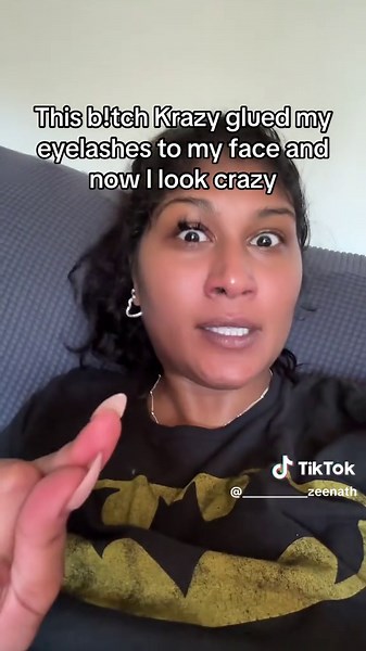 Krazy Glue Eyelash Mishap - Hilarious Reaction