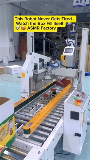 This Robot Loads Boxes Faster Than Humans Ever Could 🤖📦 #factory #asmr #automation