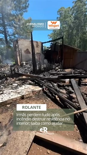 Jornal Repercussão on Instagram: "Rolante- Um incêndio destruiu uma residência de madeira, no final da manhã desta sexta-feira (6), na localidade de Rolantinho, em Rolante, no Vale do Paranhana. De acordo com informações apuradas no local pelo Grupo Repercussão, o fogo iniciou por volta das 10h30. A ocorrência mobilizou os Bombeiros Voluntários de Rolante, que controlaram as chamas, evitando que o fogo se alastrasse para outras propriedades. Na casa, moravam as irmãs Luana Silveira e Clair Daia