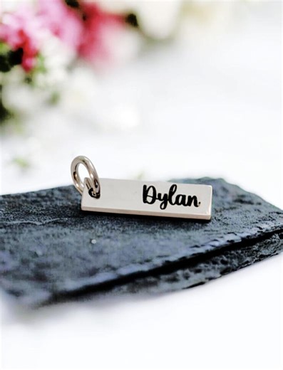 Personalized Stainless Steel Tag, Custom Disc, Dog Tag, Engraved Charm, Jewelry Tag, Pet Tag Charm - Etsy