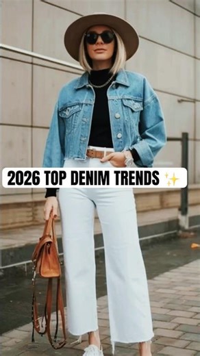 Fashion trends 2026✨ Best Denim Jacket Outfits & Style Guide #shorts #trending #fashion