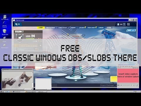FREE LIVE STREAM OVERLAY!! CLASSIC WINDOWS 95/98 TWITCH OBS THEME