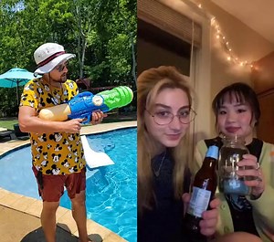 #duet with @hi_bre my new Massive Water Blaster!! #supersoaker #poolparty #stoplaughing | Funnel Vision | Facebook