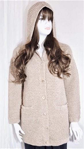 🔥 Women’s Knitted Cardigan | Full Tutorial & Stunning Final Result