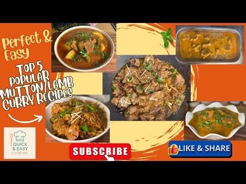 5 Lamb/Mutton Curry Recipes in 1 Video | Easy & Delicious Collection