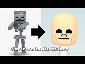 How To Make Skeleton In Mii Maker | Month of Mii's