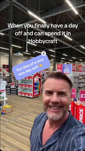 If only every day could be spent at Hobbycraft 🥰 #Hobbycraft #MakeWithHobbycraft #CapCut #CraftTok #CraftHaul #VeryNiceDayOut #GaryBarlow