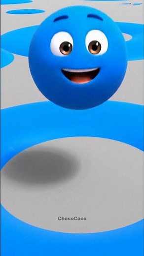 💙 Bounce… bounce… BOOM! Blue world!!