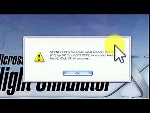 corrija o erro de Areá no microsoft flight simulator X