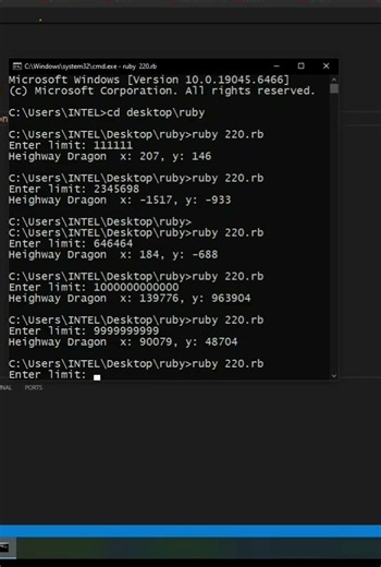 ruby | Euler project 'heighway Dragon' | CodeLearning