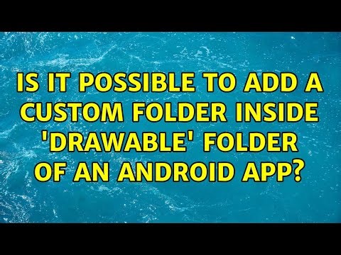 Is it possible to add a custom folder inside 'drawable' folder of an Android app?