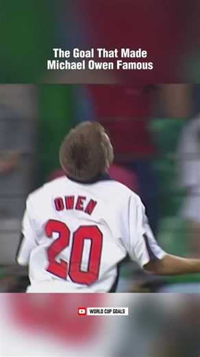 The Goal That Made Michael Owen Famous | England vs Argentina in 1998 FIFA World Cup