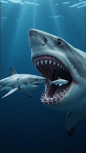 Megalodon vs Great White Shark | Deep Sea Titan Clash | Beast Lab