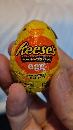 first time for a reese's peanut butter egg will it taste peanut butter #reeseschocolate