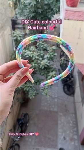 #DIY🌈 hairband# play with colour and customise ur own hair band💖💕