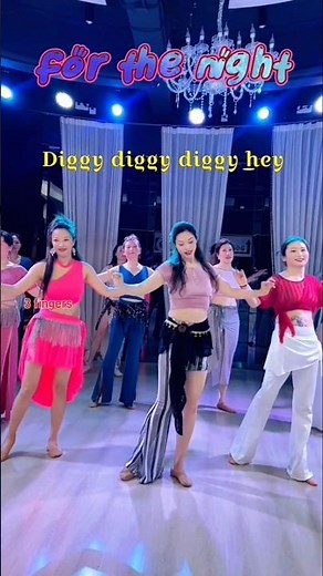 For the night ( diggy diggy ) Zumba dance cover & lyrics #dance #lyrics #cover #dj #zumba #tiktok