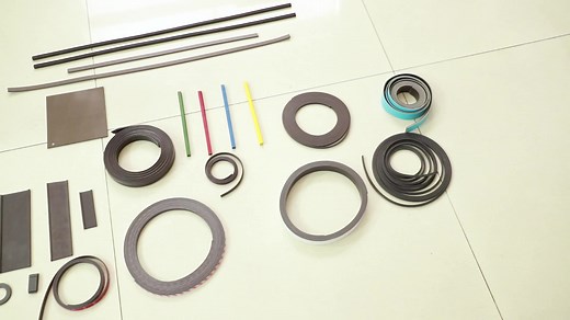 Multi-Color Neodymium Rubber Magnetic Tape Strip Self-Adhesive Thin Soft Permanent Magnet for Industrial Usage for Cutting