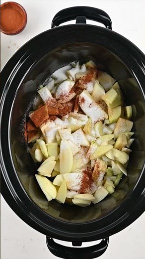 This Crockpot Apple Dump Cake Practically Makes Itself LINK IN DESCRIPTION #recipe #shorts