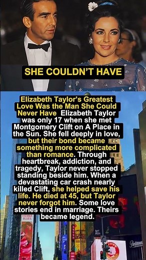 💔 Elizabeth Taylor’s Greatest Love Was the Man She Could Never Have #shorts