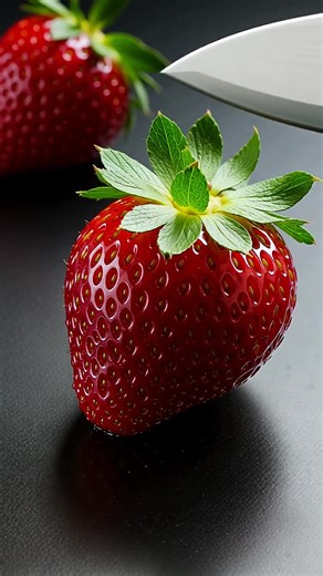 Satisfying ASMR: Glass Strawberry Sound Experience